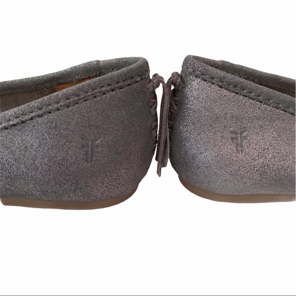 Frye 7.5 Regina Ballet Flats Metallic NEW No Box - Picture 5 of 8